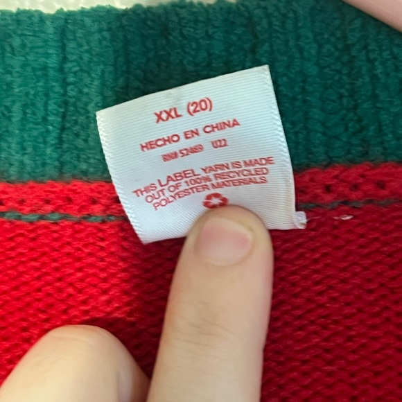 No Boundaries XXL Citron Santa Clause Ugly Christmas Button Up Cardigan - Picture 8 of 9